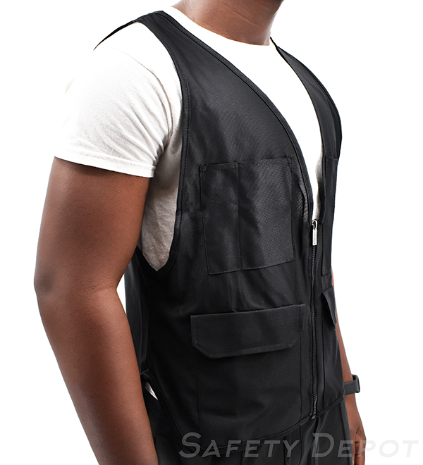 W38BBK Unisex Black Safety Vest